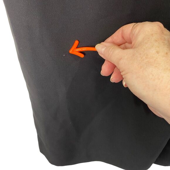 Jared Ross Pants Size 6 Black Culottes Wide Velour Waistline Cocktail Formal NEW - Picture 12 of 12